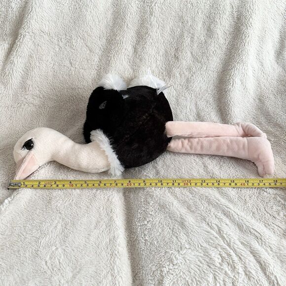 Petting Zoo Ostrich Emu Lot Of 2 Realistic Bird Plush Toy Stuffed Animal Recycle - Picture 5 of 6